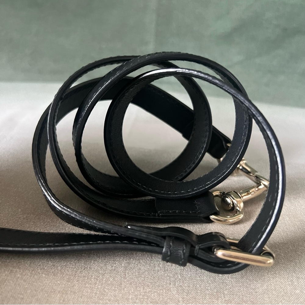 Gucci Black Leather Gg Monogram Boston Bag Crossbody - Picture 11 of 16